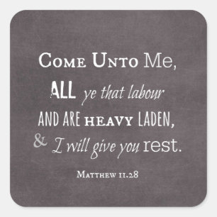Adesivo Quadrado Eu vou te dar Bíblia na Escritura Versa