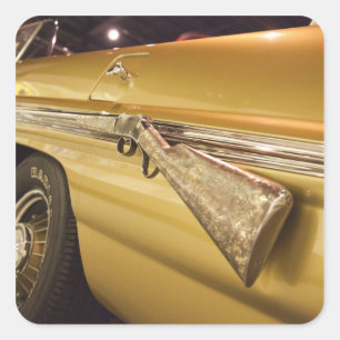 Adesivo Quadrado EUA, Alabama, Tuscumia. Alabama Music Hall