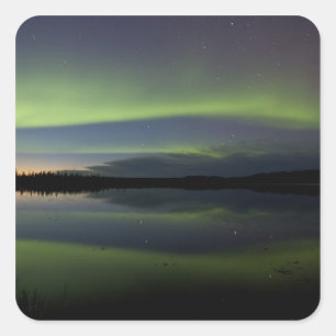 Adesivo Quadrado EUA, Alasca, Círculo Polar Ártico, Bettles. O