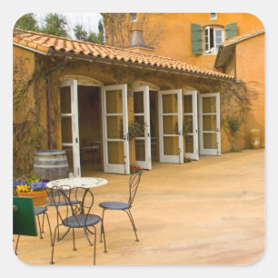 Adesivo Quadrado EUA, Califórnia, Sonoma Valley, Pacio em Viansa