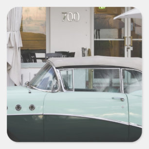 Adesivo Quadrado EUA, Florida, Miami Beach: South Beach, 1956
