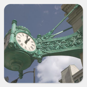 Adesivo Quadrado EUA, Illinois, Chicago: The Loop: North State