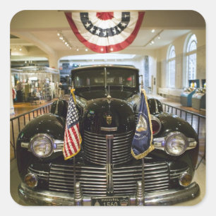 Adesivo Quadrado EUA, Michigan, Dearborn: The Henry Ford Museum,