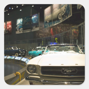 Adesivo Quadrado EUA, Michigan, Detroit: Ford Rouge Factory Tour,