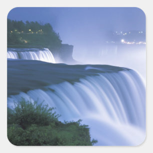Adesivo Quadrado EUA, Nova York, Cataratas do Niágara. American Fal