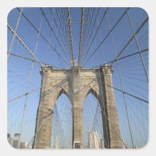 Adesivo Quadrado EUA, Nova York, Cidade de Nova York, Brooklyn:
