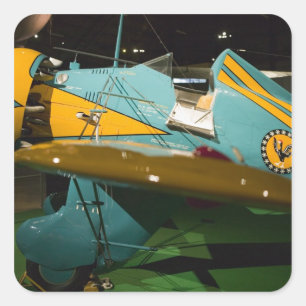 Adesivo Quadrado EUA, Ohio, Dayton: Museu e 2 da força aérea de