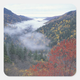 Adesivo Quadrado EUA, Tennessee, Parque Nacional Grandes Montanhas