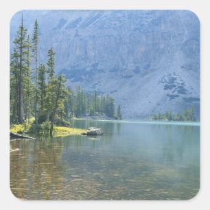 Adesivo Quadrado EUA, Utah, Floresta Nacional Ashley, High Uintas