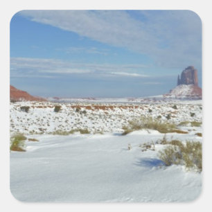 Adesivo Quadrado EUA, Utah, Monument Valley. Artemísia mostra