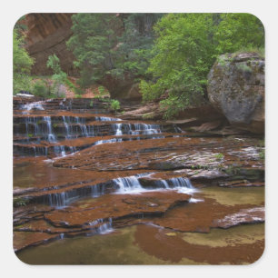 Adesivo Quadrado EUA, Utah, Parque Nacional Zion. Cênico a partir d