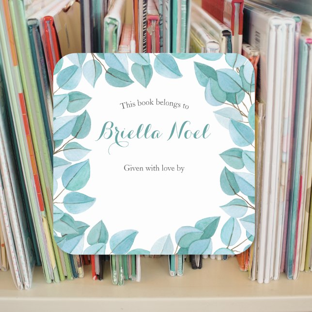 Adesivo Quadrado Eucalyptus deixa o cartaz (Criador carregado)