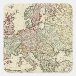 Adesivo Quadrado Europa