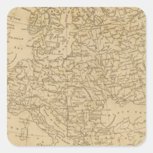 Adesivo Quadrado Europa 18