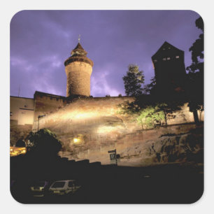 Adesivo Quadrado Europa, Alemanha, Nuremberga, Castelo Imperial
