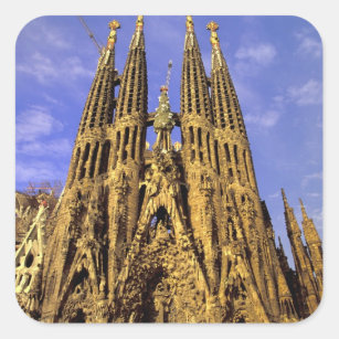 Adesivo Quadrado Europa, Espanha, Barcelona, Sagrada Família