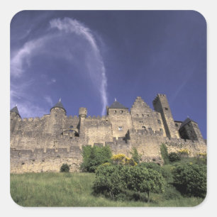 Adesivo Quadrado Europa, França, Languedoque; Aude; Carcassonne,