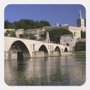 Adesivo Quadrado Europa, França, Provença, Avinhão. Palácio dos