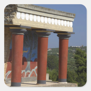 Adesivo Quadrado Europa, Grécia, Creta (também conhecido por Krit