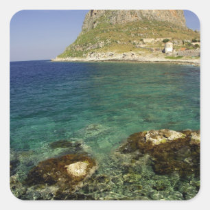 Adesivo Quadrado Europa, Grécia, Peloponeso, Monemvasia. A