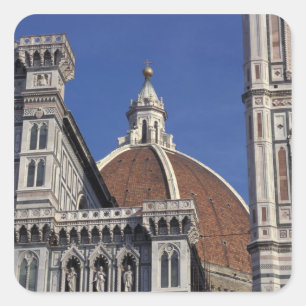 Adesivo Quadrado Europa, Itália, Florença. Catedral Duomo