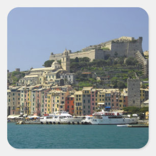 Adesivo Quadrado Europa, Itália, Portovenere também conhecido como