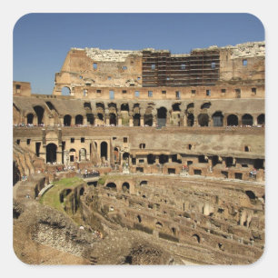 Adesivo Quadrado Europa, Itália, Roma. O Colosseum (também conhec