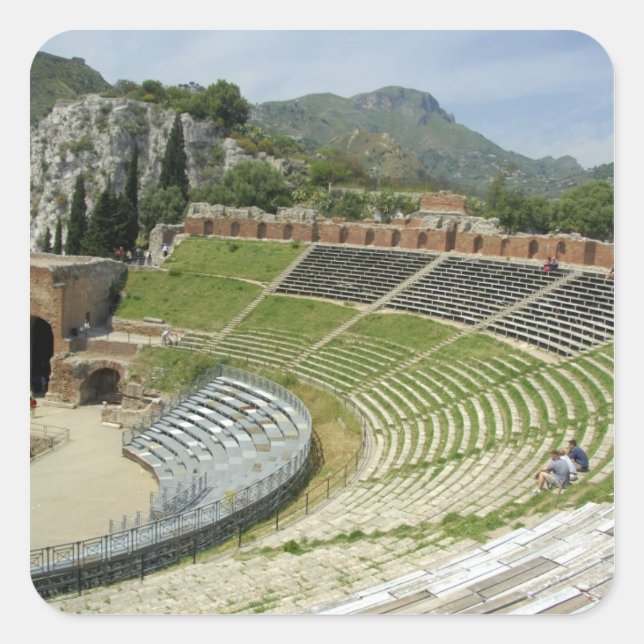 Adesivo Quadrado Europa, Itália, Sicília, Taormina. século III (Frente)