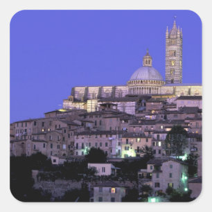 Adesivo Quadrado Europa, Itália, Toscana, Siena. Século XIII. Duomo