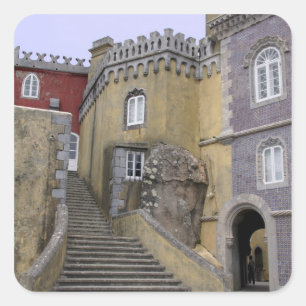 Adesivo Quadrado Europa, Portugal, Sintra. Pena Nacional 2