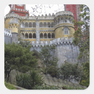 Adesivo Quadrado Europa, Portugal, Sintra. Pena Nacional 3