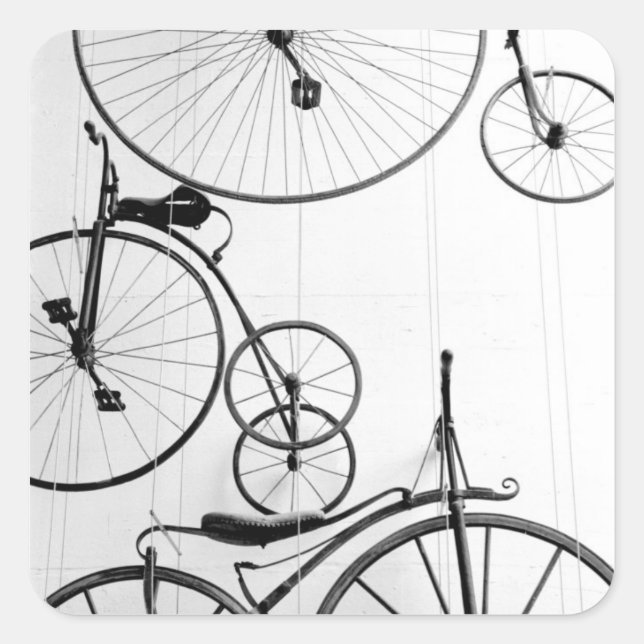 Adesivo Quadrado Europa, Suiça, Lucerna. Visor de bicicleta, (Frente)