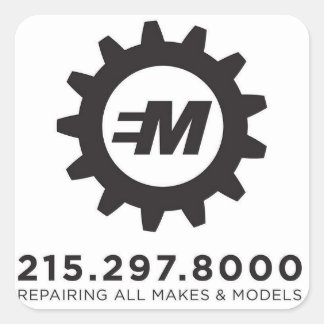 Adesivo Quadrado European Motor Services, LLC Decal