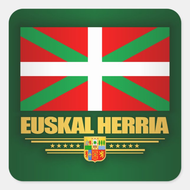 Adesivo Quadrado Euskal Herria (Frente)