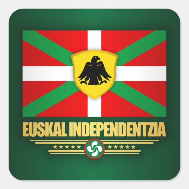 Adesivo Quadrado Euskal Independentzia (Frente)