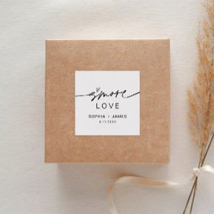 Adesivo Quadrado EVERLEIGH S'more Love Favor Sticker