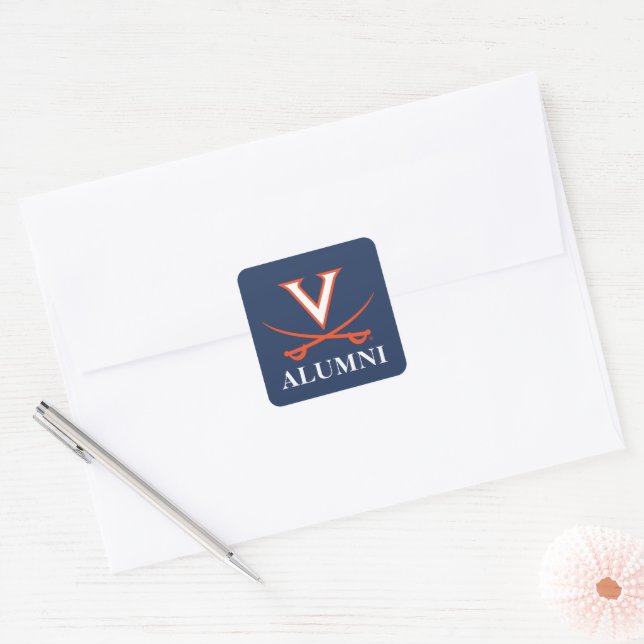 Adesivo Quadrado Ex-alunos de V Sabre (Envelope)