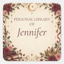 Ex-libris Personalizado da Biblioteca Romantasy