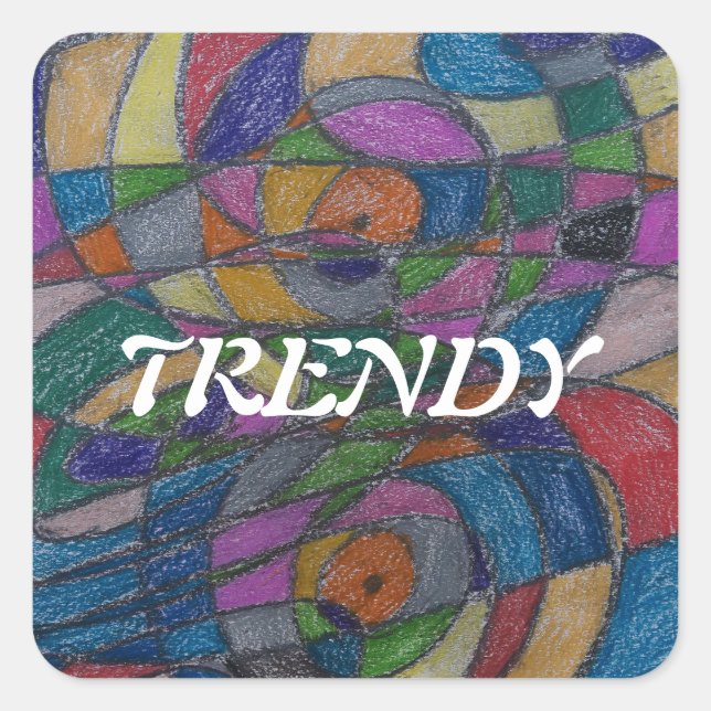 ADESIVO QUADRADO EXCELENTE COMPRANDO VESTIDOS PELA ARTISTA PAULA RE (Frente)