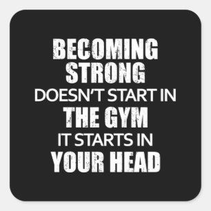 Adesivo Quadrado Exercício de ginástica malhação Esportes Esportivo