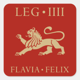 Adesivo Quadrado Exército Romano Imperial - Legio IV Flavia Felix