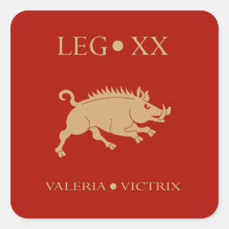 Adesivo Quadrado Exército Romano Imperial - Legio XX Valeria Victri