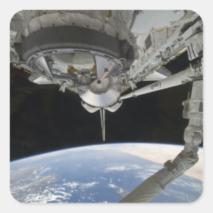 Adesivo Quadrado Exibição da Descoberta de Encerramento de Espaço