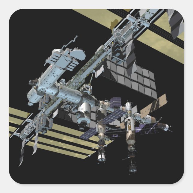 Adesivo Quadrado Exibição gerada pelo computador 13 (Frente)