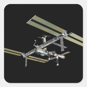 Adesivo Quadrado Exibição gerada por computador 23