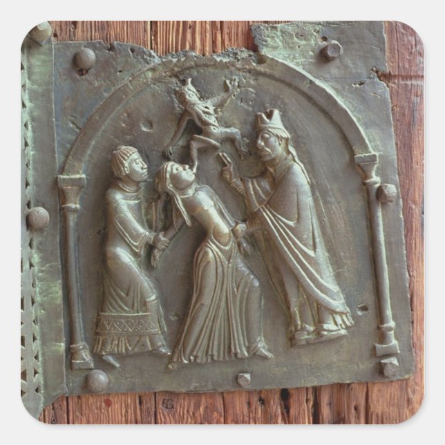 Adesivo Quadrado Exorcismo, painel da porta direita, 12 (Frente)