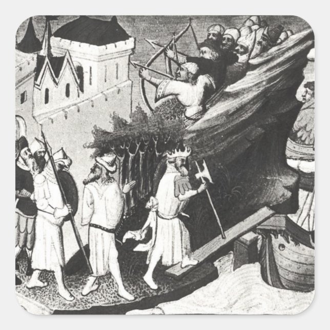 Adesivo Quadrado Expedição contra a Ilha de Cipangu (Frente)