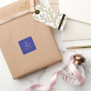 Adesivo Quadrado Experimente o Christ Deep Blue