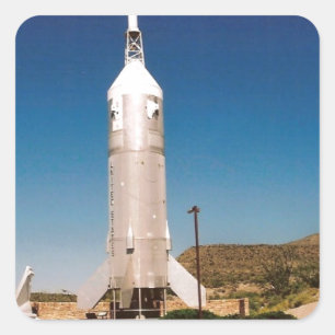 Adesivo Quadrado Exploração do espaço Rocket