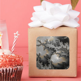 Adesivo Quadrado Explorando o Realm Mandelbrot